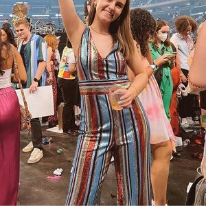 Multicolor Sequin Jumpsuit
